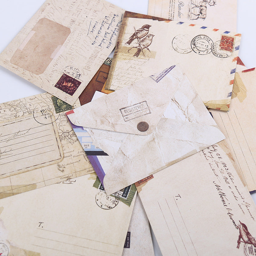 European Style Vintage Kraft Paper Envelopes for Letters