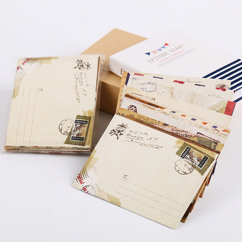 European Style Vintage Kraft Paper Envelopes for Letters